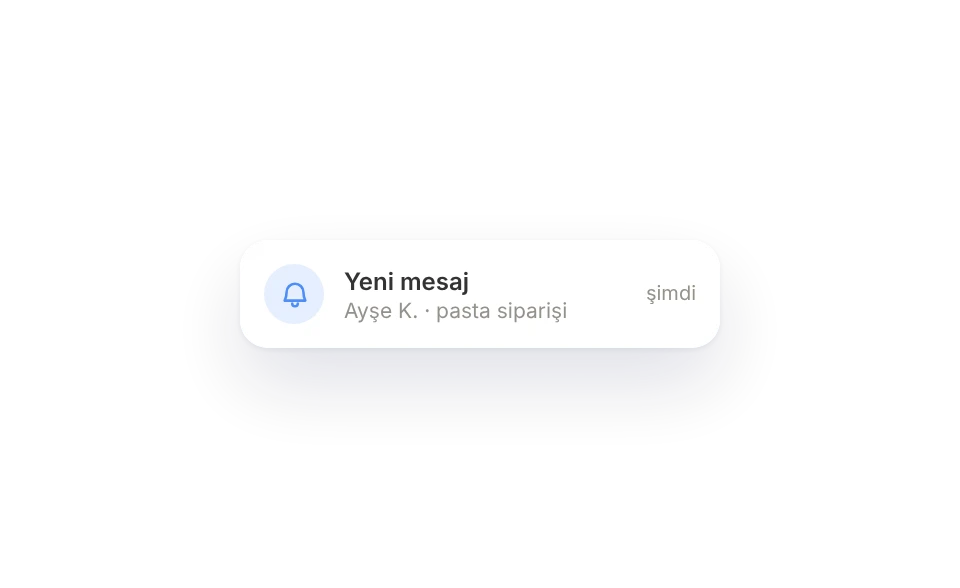 Bildirim: Ayşe K.'dan yeni mesaj