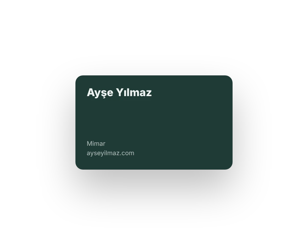 QR kodlu basılı kartvizit