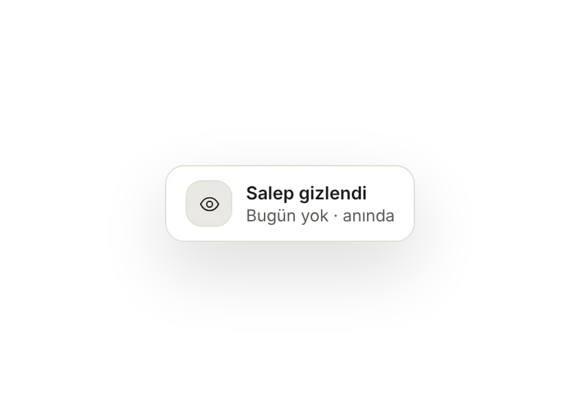 Bildirim: biten kalem gizlendi